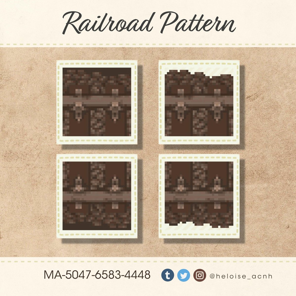 AcnhHeloise's tweet image. New ! #ACNH #ACNHDesign #ACNHDesigns #acnhpattern #acnhtrainstation #acnhrailroad #NintendoSwitch #AnimalCrossing #AnimalCrossingNewHorizions