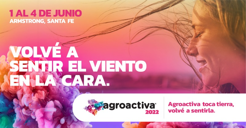 AgroActiva's tweet image. ▪ AGROACTIVA 2022 ▪ 

¡Tenemos fecha y estamos felices! El 1, 2, 3 y 4 de junio nos encontramos en la localidad de Armstrong en la muestra agroindustrial a cielo abierto más grande de Argentina.

¿Tienen ganas de volvernos a ver en el campo? 🙌

#agroactiva2022