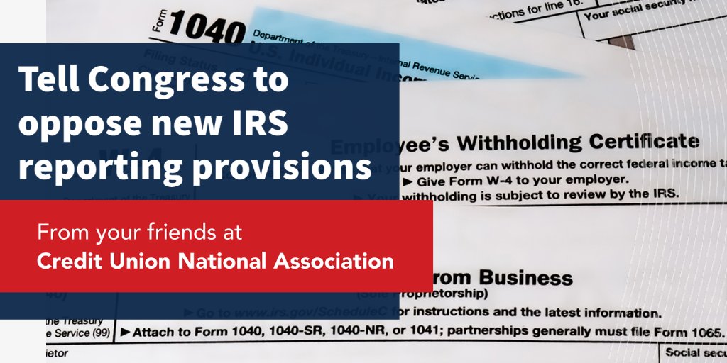 OneVisionFCU's tweet photo. ‼️ We need your voice‼ Tell Congress to oppose the IRS provision that would require #CreditUnions and other financial institutions to report to the IRS how much money has gone into and out of accounts. Contact your representatives NOW: https://t.co/K9yR3F2nwc https://t.co/p4Ayujx7Yk
