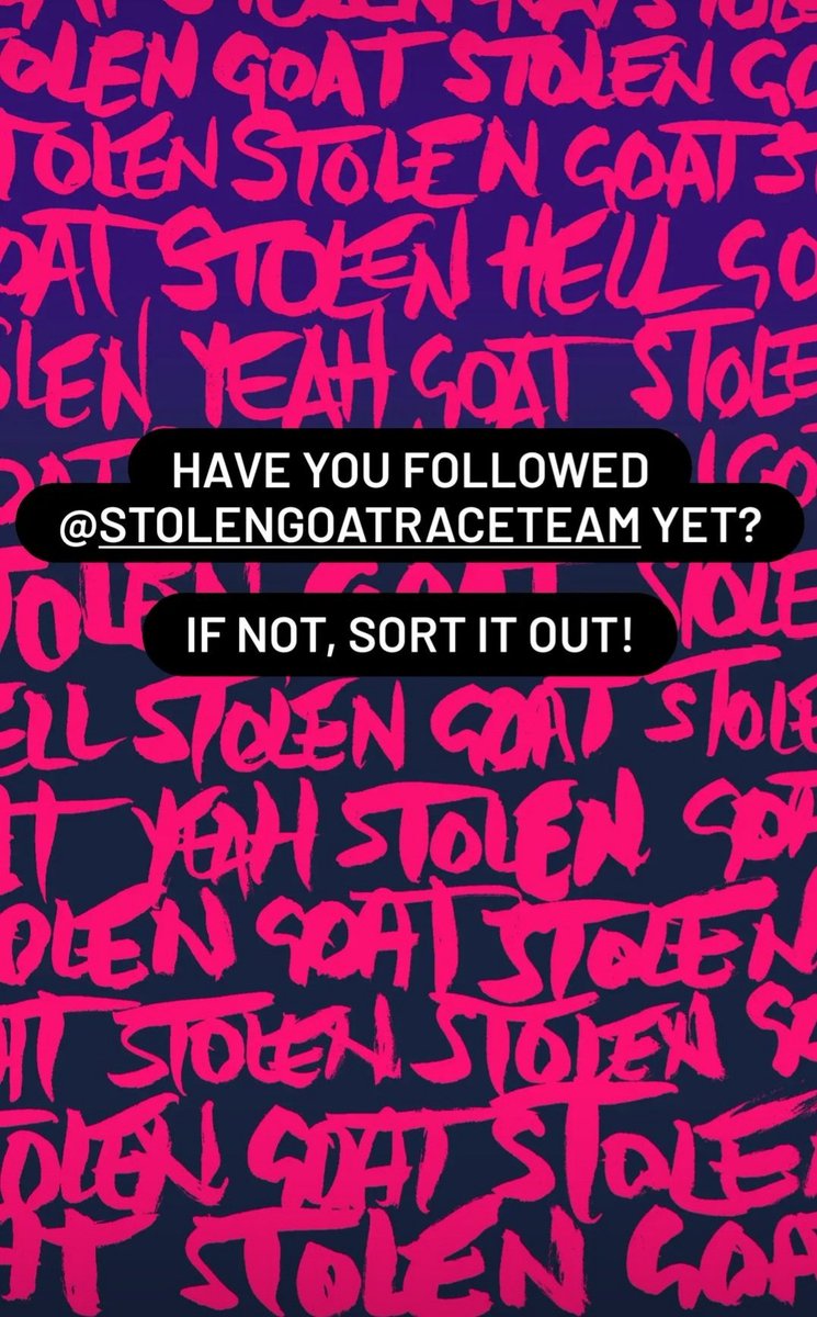 IanMarsdenGB's tweet photo. This is going to be exciting so follow @StolenGoatRT @GoatStolen #stolenGoatRT #StolenGoat #wednesdaythought #Wednesdayvibe #hellyeh https://t.co/m5K6oc2enp