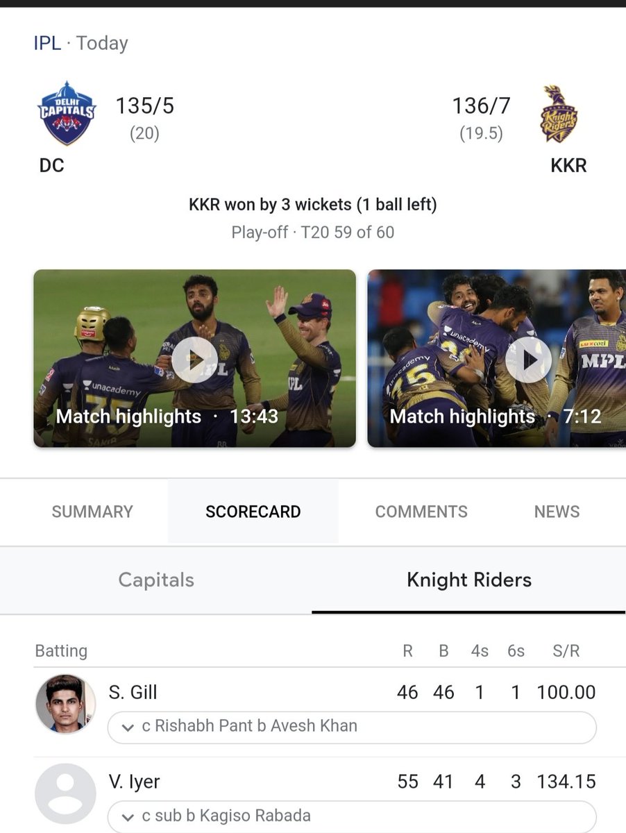 p2_live's tweet photo. #KKRvDC #IPL2021 #hotsports #CricketTwitter https://t.co/kQsRmZaeOI