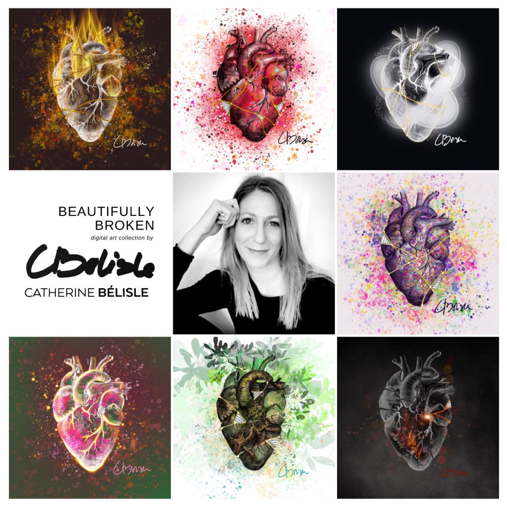 I’m Cath 👋🏻 Canadian painter and NFT artist. Inpired by #kintsugi, I create broken hearts restored with golden scars. I want to bring hope to ppl, help them to discover that being broken can be truly beautiful 🙏🏻💔

👉🏻 opensea.io/collection/bea…

#PortfolioDay