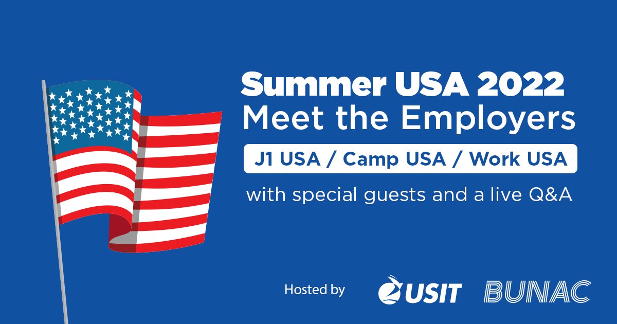 Thinking about the USA for summer 2022? 🇺🇸🎉 Join our free virtual event this Oct 21st - register here now: bit.ly/3p4Nti9