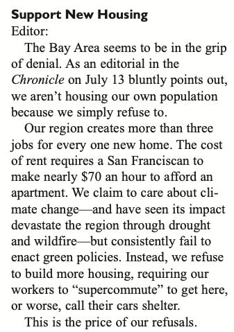 NoeValleyDems's tweet photo. 👀 Spotted in the Noe Valley Voice:

@NoeValleyDems members @DiMentor and @milobefree op-ed supporting more housing in Noe 👏👏👏 https://t.co/LYpRMKYVeJ