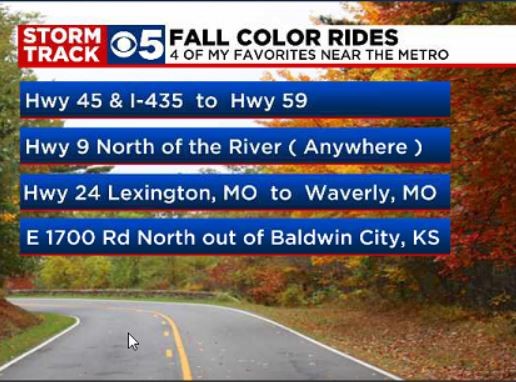 My favorite Fall colors rides near the Metro. What's your favorite Highway? <a href="/KCTV5/">KCTV5 News</a>