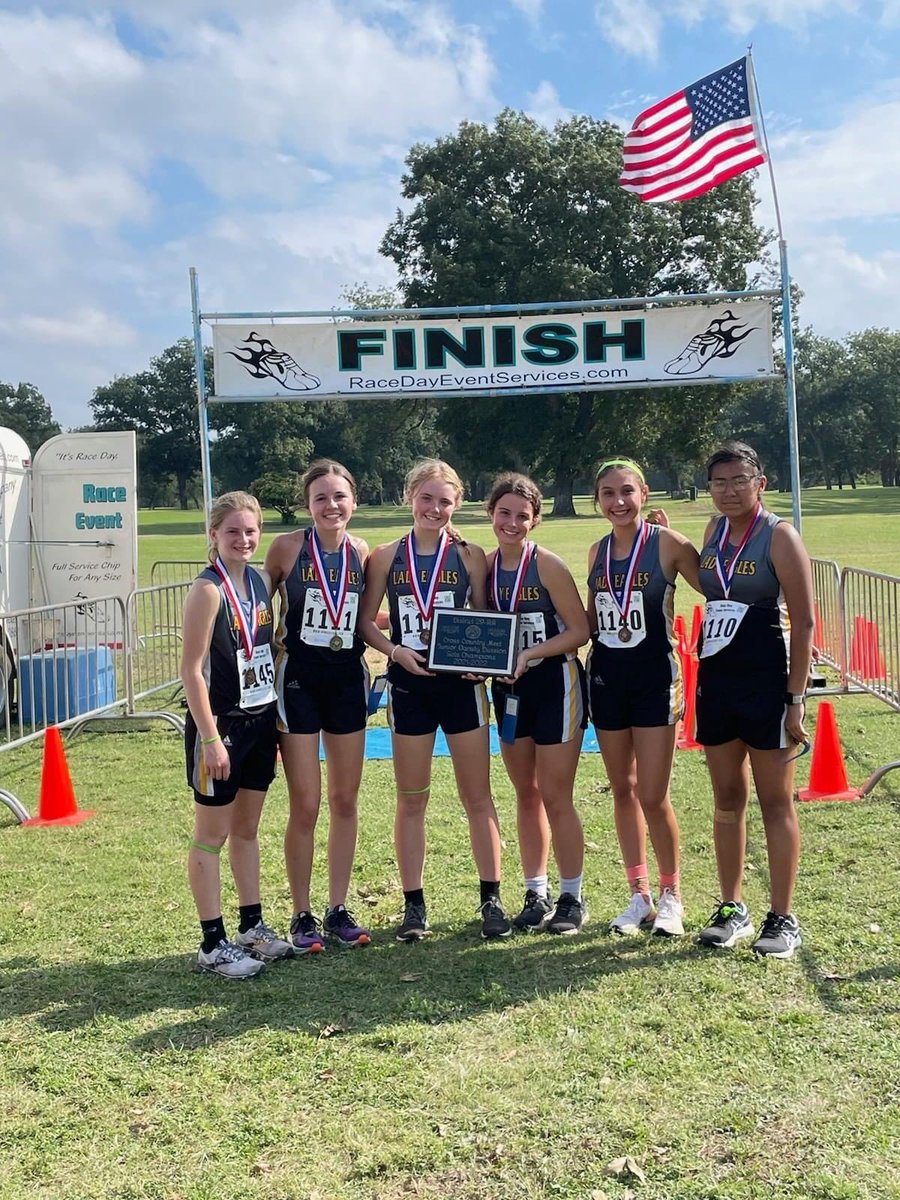 GoldthwaiteCisd's tweet photo. Congratulations to the GHS Lady Eagles Cross Country Teams! The Varsity took 2nd at District and are headed to Regionals. The JV are District Champs. https://t.co/K2Ejy87J9f
