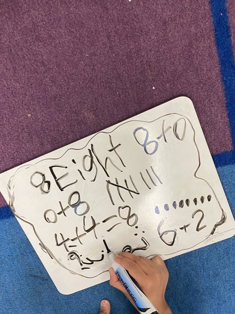 Can you spot the Spanish and Arabic as another name for the number 8?! 

We love integrating languages into our learning whenever we can! Thankful to have students who know more than one language to teach us new things! #TogetherWeShine #everydaymath <a href="/NewHavenStars/">New Haven Elementary</a>
