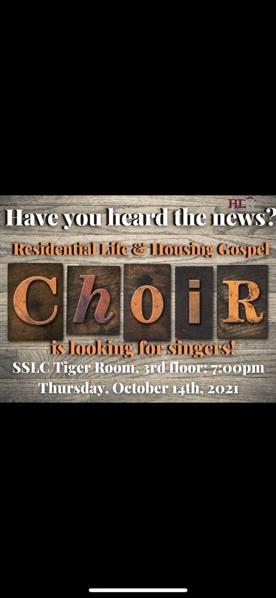 GtvZoria's tweet photo. Texas Southern University’s Residential Life &amp; Housing is forming a Gospel Choir! All students are welcome! #KTSU2 https://t.co/0dCsU8Slqj