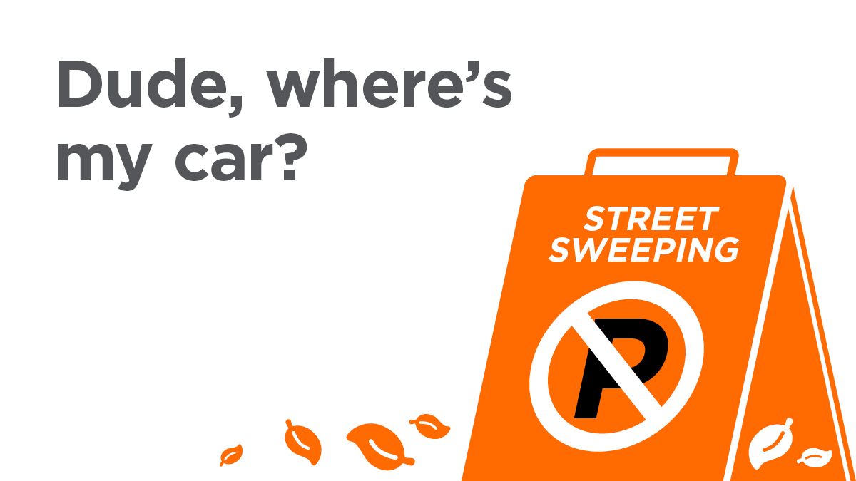 cityofsaskatoon's tweet image. Our street sweeping crews are super into picking up 🍂 leaves, 🚫 not parked cars! 
⚠️ Watch out for our yellow signs in Saskatoon's 10 leafiest neighbourhoods and on your sweep day, remember to move your vehicle by 7am. Find your sweep day: saskatoon.ca/sweep. 
#fallsweep