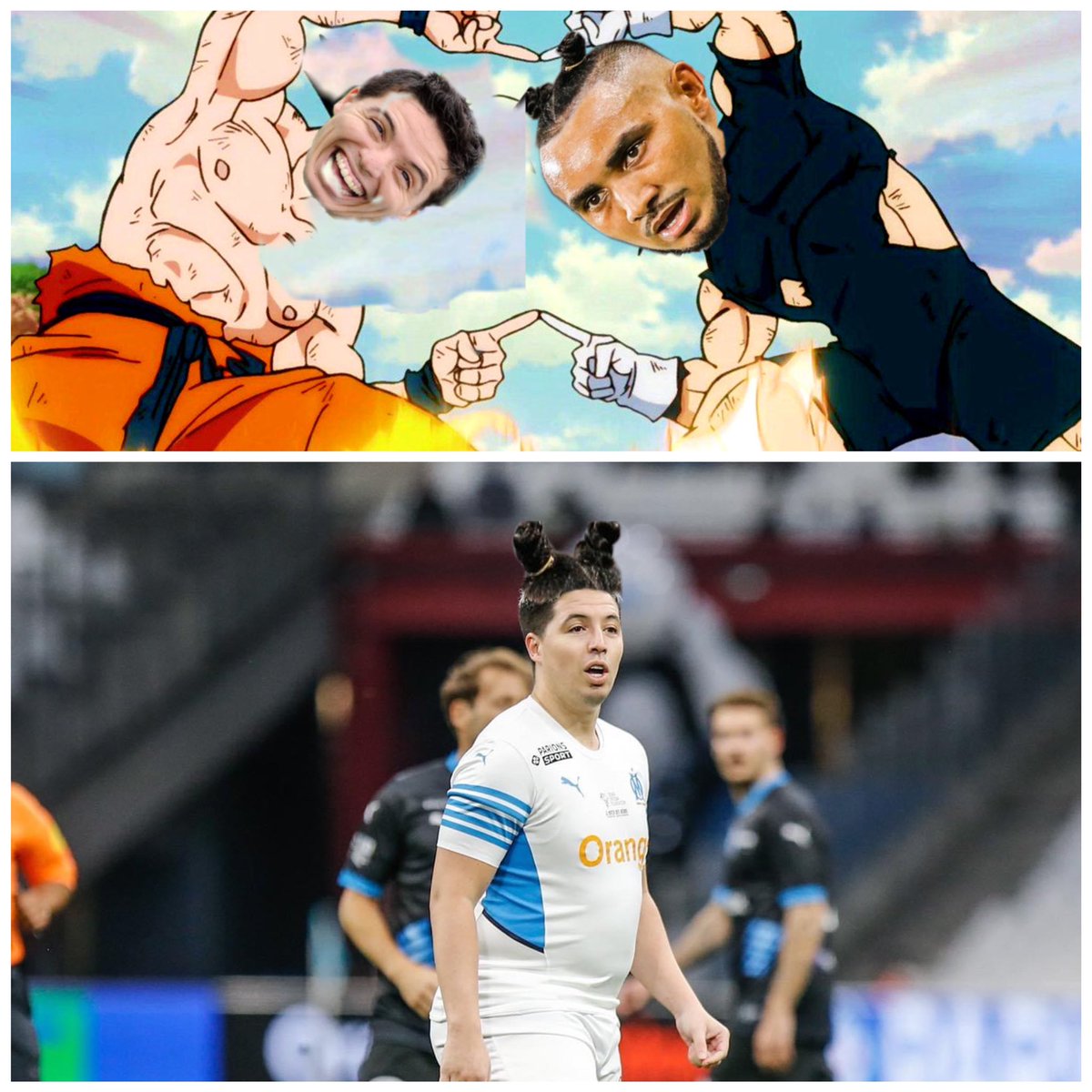 feld_matt's tweet photo. Qui a fait ça ? 

#nasri #payet #om #dragonballZ https://t.co/1SzHLssCM6