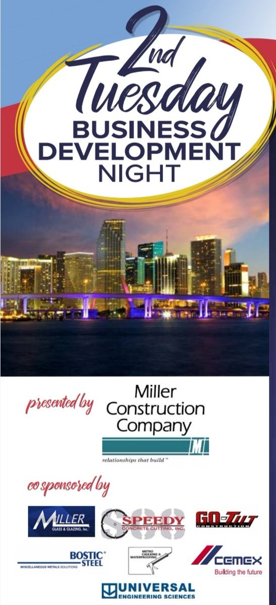 cemexMiami's tweet photo. Another great @abceastflorida Business Development event with @dyga63 hosted by @TownshipFTL thanks to all the sponsors @cemexMiami #Millerconstruction #gotilt #speedyconcrete @UniversalEngSci ☀️👍🇺🇸🍻🍸 https://t.co/mxYz5gPRVn