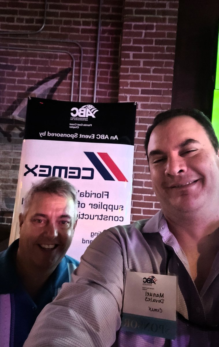 cemexMiami's tweet photo. Another great @abceastflorida Business Development event with @dyga63 hosted by @TownshipFTL thanks to all the sponsors @cemexMiami #Millerconstruction #gotilt #speedyconcrete @UniversalEngSci ☀️👍🇺🇸🍻🍸 https://t.co/mxYz5gPRVn