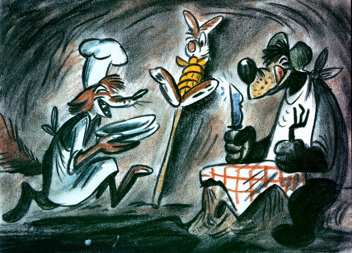 Bill Peet's storyboards for Song of the South are so utterly endearing...