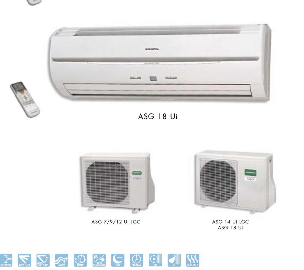 GENERAL FUJITSU Split INVERTER
4500 frigorías
495€
GENERAL FUJITSU Split INVERTER Nocria
4500 frigorías
550€
Aire Acondicionado SPLIT Serie KM 4500 frigorías
-FUJI ELECTRIC 
-GENERAL 
INVERTER con gas Refrigerante R32
590€
Split Suelo FUJI ELECTRIC. 
4500 frigorias 
495€