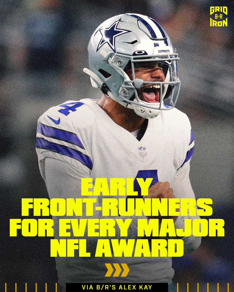 brgridiron's tweet image. MVP: Josh Allen
OROY: Mac Jones
DROY: Micah Parsons
OPOY: Derrick Henry 
DPOY: Myles Garrett
CPOY: Dak Prescott
COACH: Kliff Kingsbury

Tell us which you disagree with ⏬