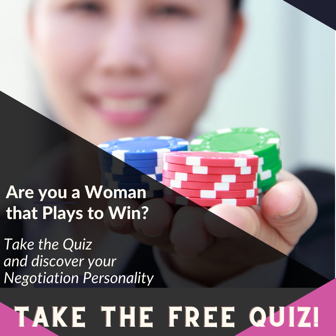 PokerDivas's tweet photo. Want to see how your personality impacts the raise, promotion or clients you want?

📲Take the Quiz and discover your Negotiation Style! 

Are You a Woman Who Plays to Win?

QUIZ LINK: https://t.co/m7fw7jjlCz

Do it for you!
⭐️⭐️⭐️⭐️⭐️
#winners #playingtowin #pokerdivas
#BEBOLD https://t.co/keDGMKrK9F
