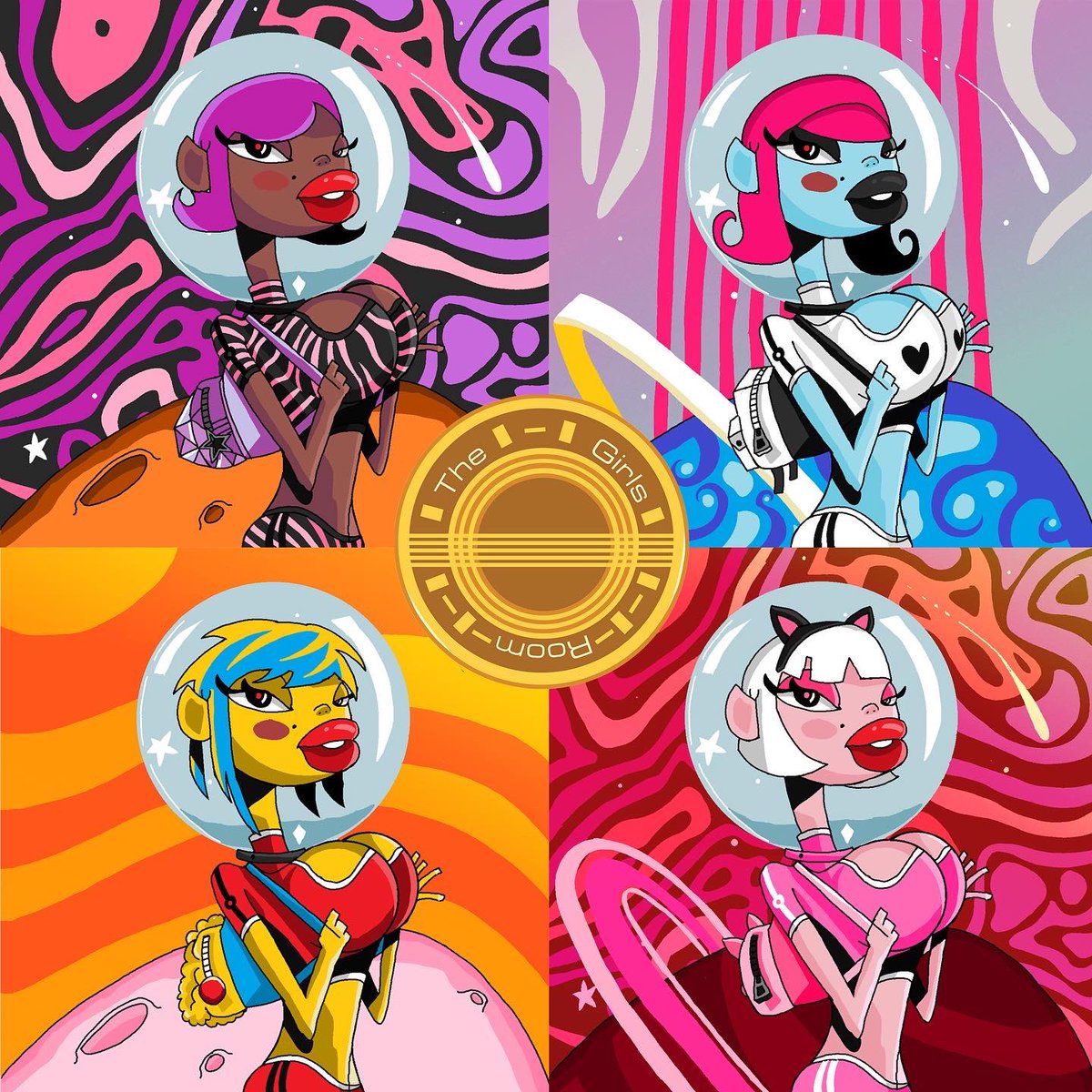 My NFT Collection🛸💖 The first dollhouse of the ETH Blockchain! @thegirlsroomnft 10/10,000