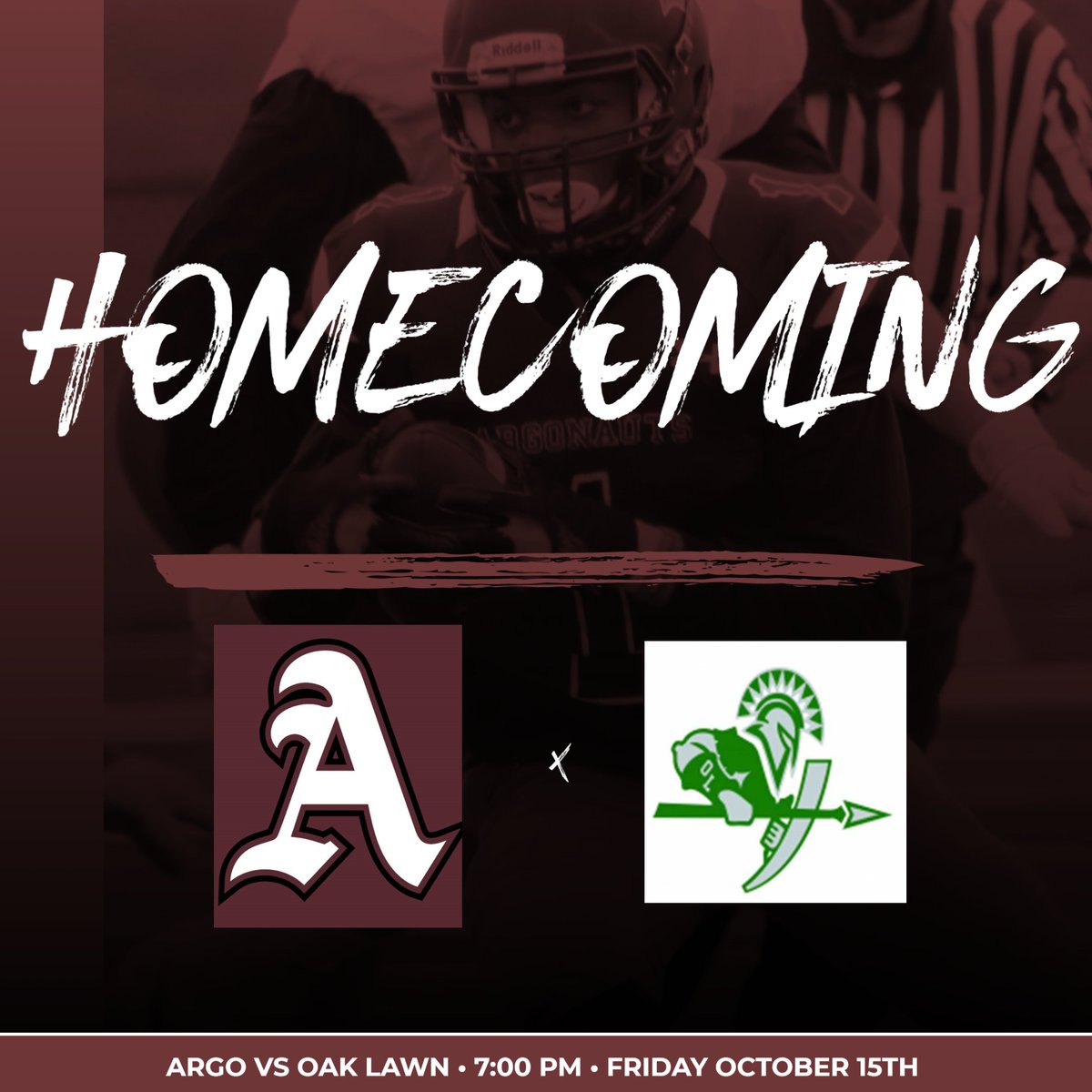 argonauts_ad's tweet image. Argo Homecoming 2021
Argo vs Oak Lawn
Friday October 15th 
Varsity Game starts at 7:00 PM