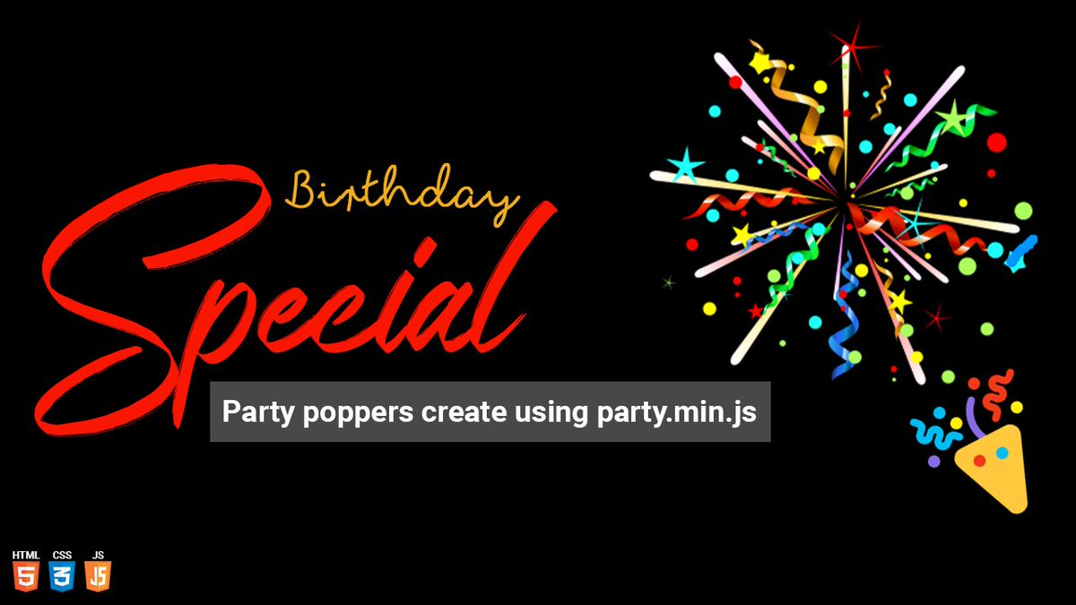 Party poppers create using party.js | NoorHUB

youtu.be/yPpp62IlxXs

#noorhub #ui #ux