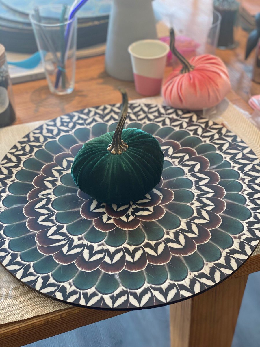 #placemats #feathers #featherplacemat #falldecor #falltables #thefittingroomdallas #dallasshopping