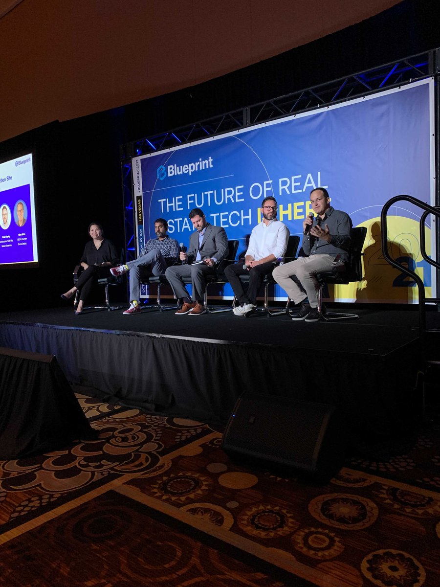 DroneDeploy's tweet photo. Last week, our CEO & Co-Founder @mikewinn spoke on "The Fully Digitized #Construction Site" panel at this year's #BlueprintConference in Las Vegas, NV. https://t.co/QOfngxkDYU
