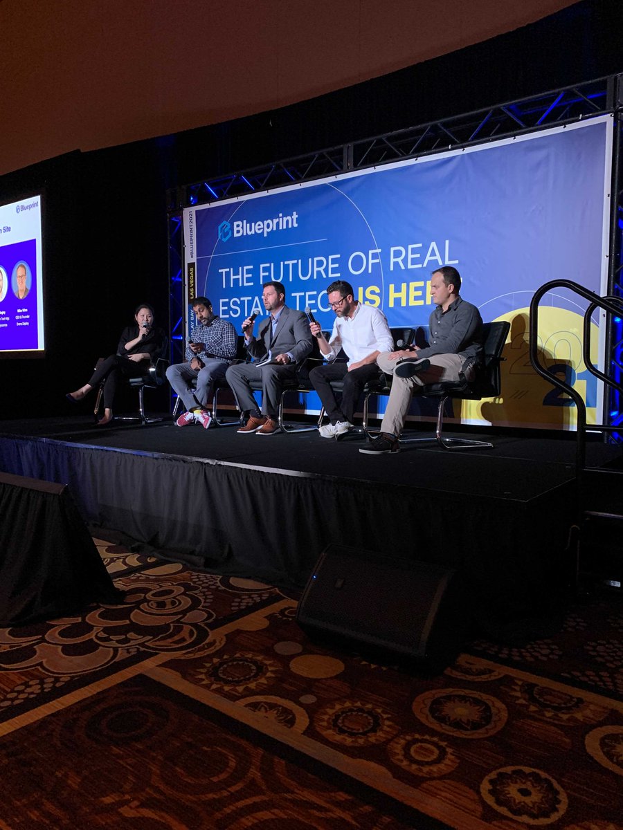 DroneDeploy's tweet photo. Last week, our CEO & Co-Founder @mikewinn spoke on "The Fully Digitized #Construction Site" panel at this year's #BlueprintConference in Las Vegas, NV. https://t.co/QOfngxkDYU