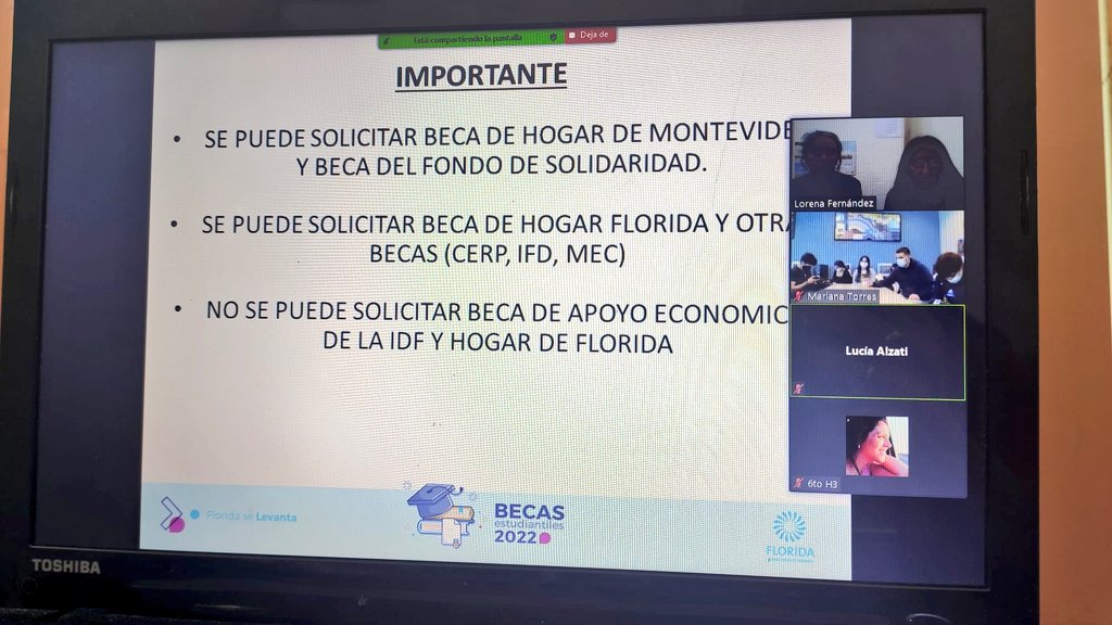 La Dirección de Desarrollo Social a través de su Equipo Técnico se encuentra realizando charlas de becas estudiantiles, tanto en la ciudad como en el interior. El objetivo es difundir y socializar el programa