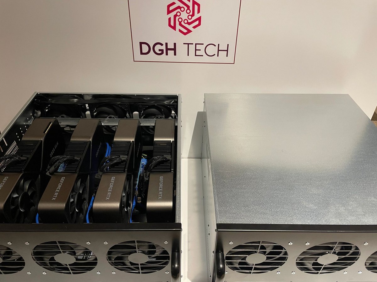 dgh_tech's tweet photo. Our New Product, The Special Crypto Mining Rig Is Out Now!

A compact Quiet And Easy To Use Rackmount Compatible Rig, this 500mhs little monster is easy to store, transport and set up is 5 minutes!

Full product specification and details can be found below
https://t.co/r1AZYDjBDN https://t.co/Dj27PPsmWF