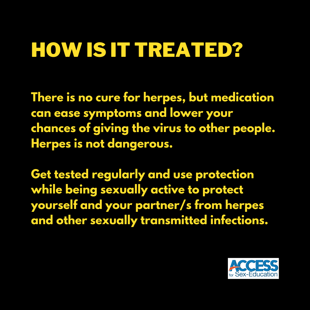 AccessforSexEd's tweet photo. This #HerpesAwarenessDay let's talk about what herpes is, how it happens, and how it is treated.
#AccessForSexEd #SexEd #Herpes #Awareness #StopTheStigma #STI https://t.co/zj8ROS6kTl