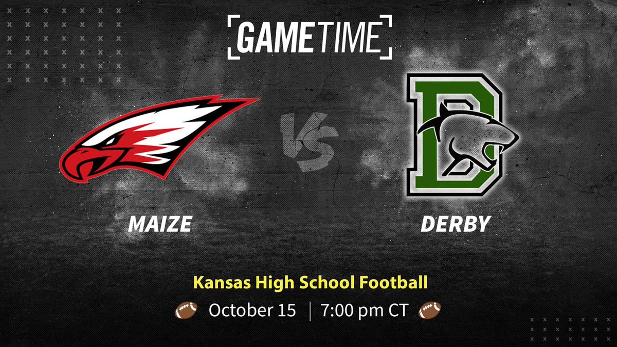 Derby's defense has been on all season, but Maize has offense working on the ground and in the air. Watch it Friday night at 7pm:

📺 YurView KS (Cox Ch. 22)

📱 Online (buy/rent/subscribe): bit.ly/2WtHvex
➡️ First 20 to order the game get 50% off w/code MAIZEDERBY50OFF