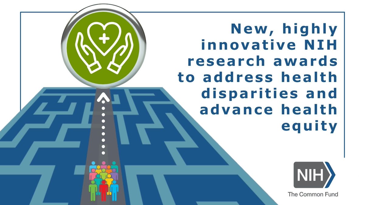 NCICancerCtrl's tweet photo. .@NIH_CommonFund’s Transformative Research to Address #HealthDisparities and Advance #HealthEquity initiative just issued 11 grants for exceptionally creative research including interventions to tackle #HealthDisparities. Read more: https://t.co/WPsrFRKtLb #CFHealthDisparities https://t.co/RwlKkNwIRw