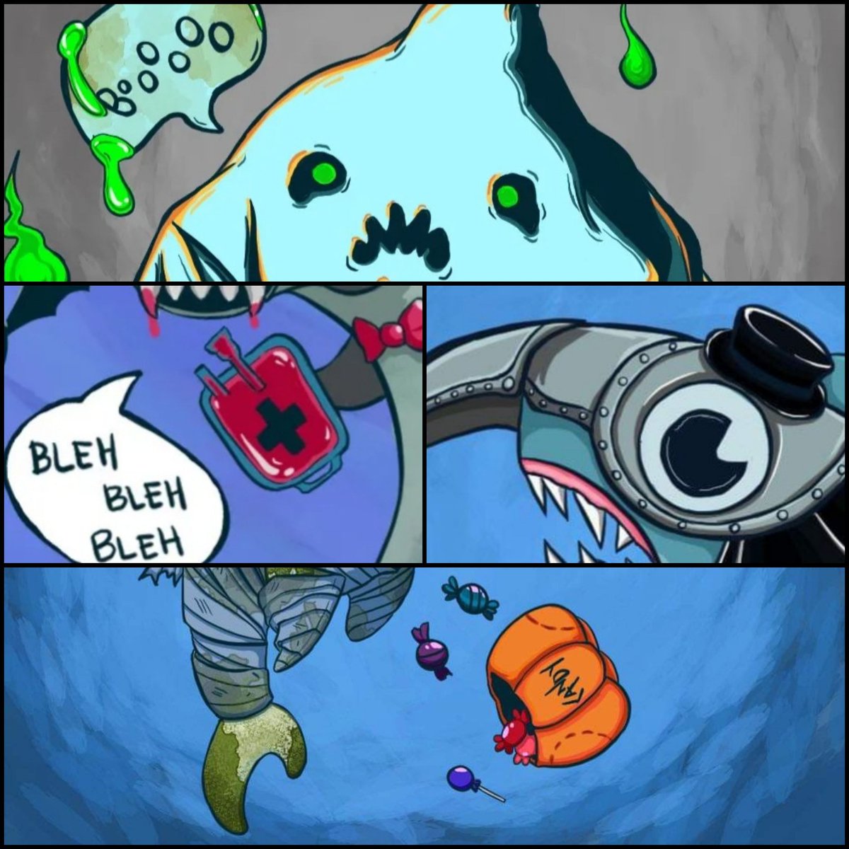 sharkNFTs's tweet photo. Time for another #SpookySharks preview! https://t.co/razDiUhPW0