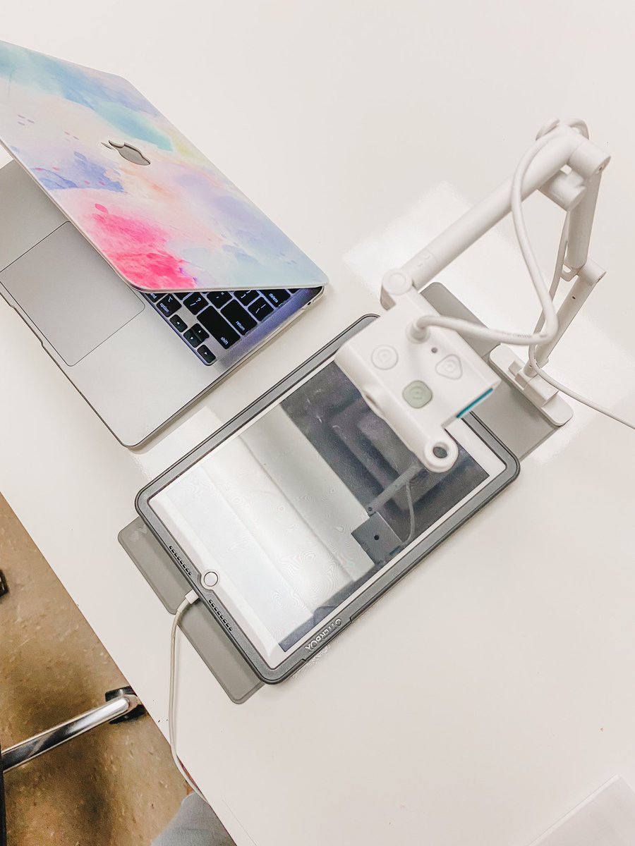 I absolutely love this little plug and play document camera by <a href="/okiolabs/">OKIOLABS👌</a>! I used it today to create a video tutorial for younger students using iPad so they could see my finger movements! I wish I would have had this last year! A great tool, compact, and simple. 🤩#AppleEDUchat