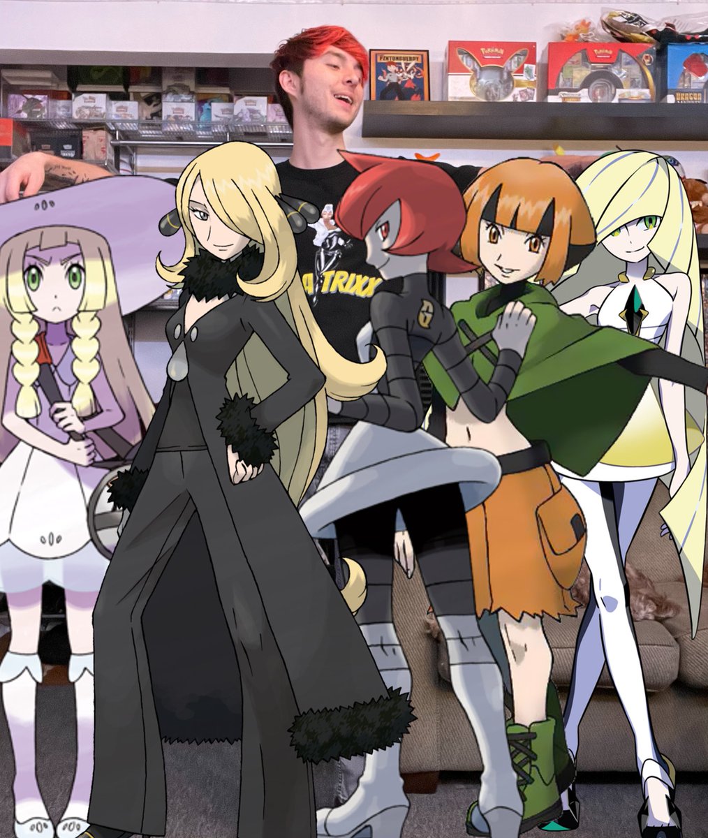 Pvrceptionmusic's tweet photo. I think it’s time to let the PokéBaddies breath! Showing off THE Ultimate Waifu collection today🥵🥰 + MS paint speed draws for #WilliamStrong ❤️ https://t.co/I3E4eVxinJ