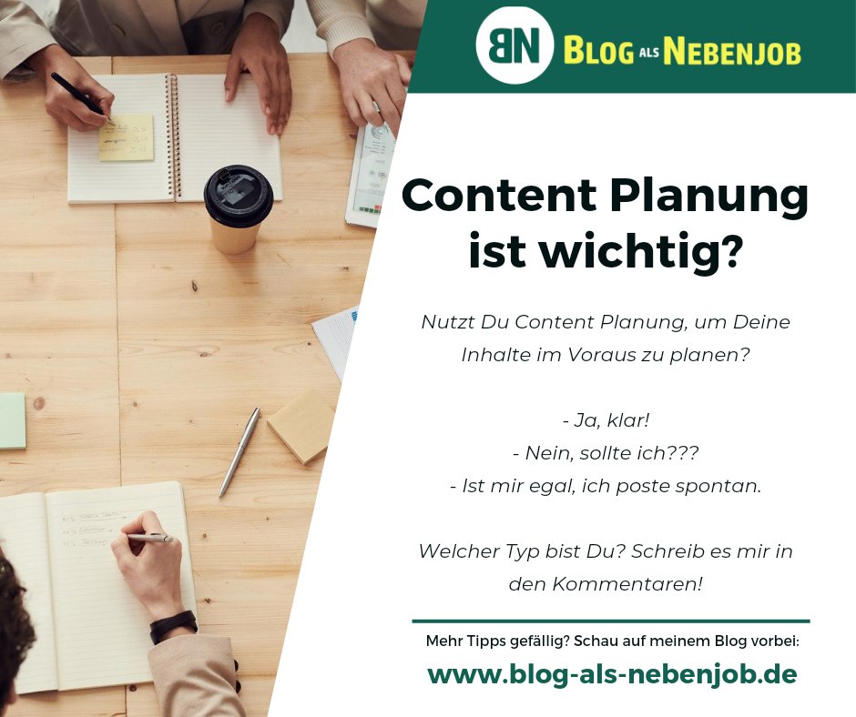 BlogAlsNebenjob's tweet photo. Ist #Content #Planung wichtig? Da gibt es viele Meinungen und viele Typen von #Creatoren. Zu welchen gehörst Du? https://t.co/8Sl6aN3BHn