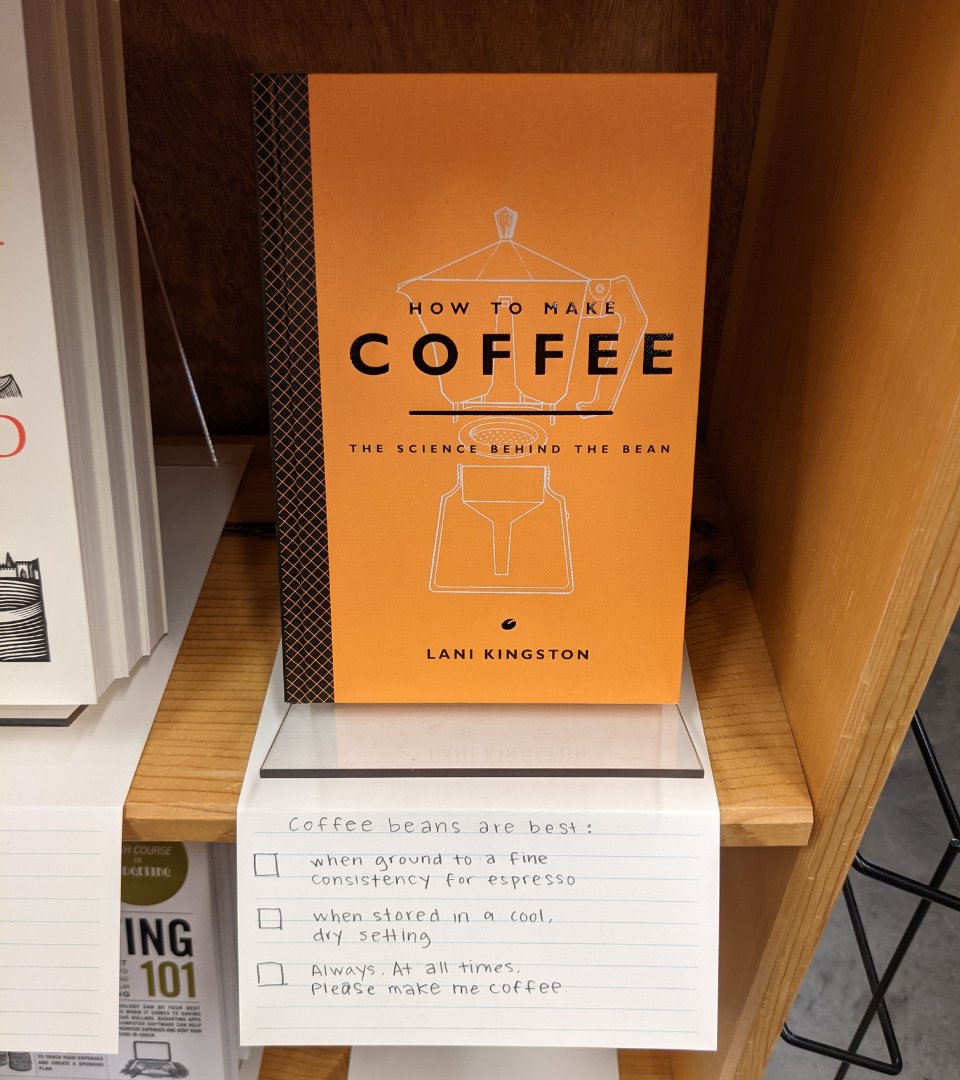 Powells's tweet photo. Photo Basics by @joelsartore 
&amp;
How to Make Coffee by @LaniKingston 

2/5 https://t.co/lr1PHj8oUH