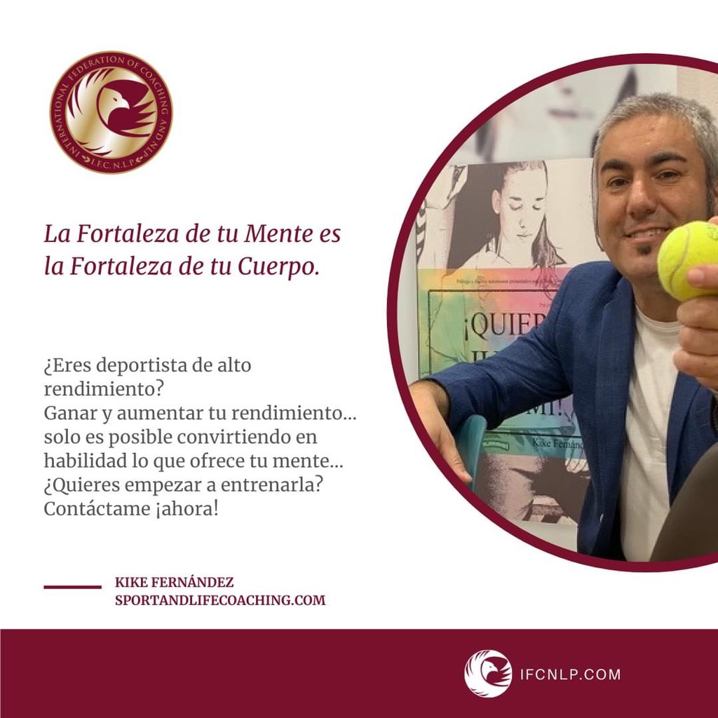 kikeUrsinoJose's tweet photo. 🧠 “La Fortaleza de tu Mente es la Fortaleza de tu Cuerpo💪👤"

¿Eres deportista d Alto Rendimiento?🏀⚽️🎾

Ganar y aumentar tu rendimiento es posible, convierte en habilidad lo q ofrece tu mente.

#InternationalFederationOfCoachingAndNLP #Coaching #PNL #NLP #Coach #TecTacMental https://t.co/SlebMybnKv