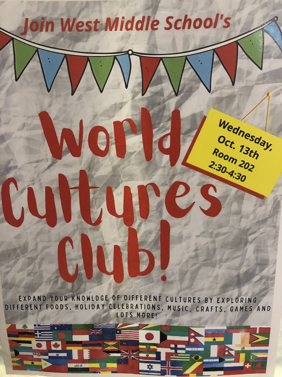 WestMS_Warriors's tweet photo. Ms. Robinson’s World Cultures Club is meeting today and learning about the German tradition of St. Martin’s Day making lanterns and singing traditional songs! #TogetherAsWarriors @HerrCrites #RCSTogether https://t.co/tNzEOZM7aW