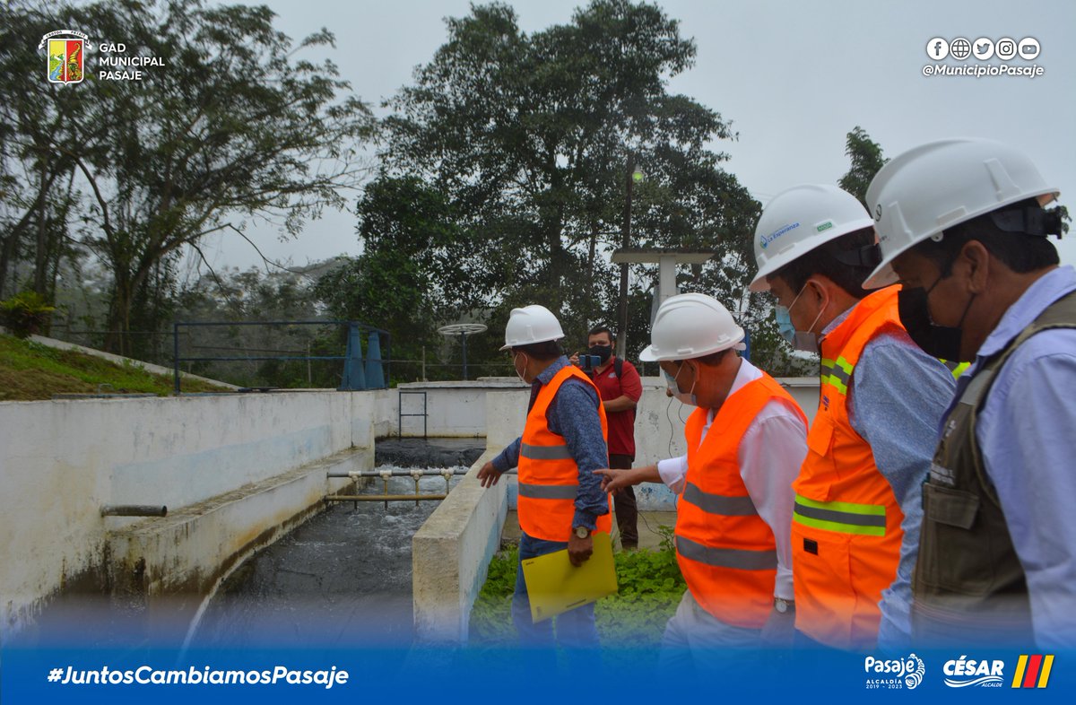 municipiopasaje's tweet photo. Realizamos junto al Gobernador de El Oro, Ing. Francisco Vera el recorrido en la planta regional La Esperanza. Unimos esfuerzos en la gestión ante el Gobierno Nacional para repotenciar y automatizar la planta. 

#RepotenciaciónPlantaRegional 
#CésarEncalada
#AccionesQueValenOro https://t.co/OalmxqlfGA