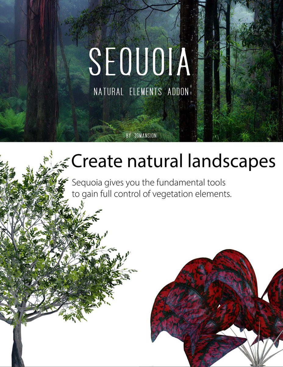 3d_mansion's tweet photo. SEQUOIA BLENDER ADD-ON
⭐️ ⭐️ ⭐️ ⭐️ ⭐️ 5 Stars Rated Product on #blendermarket
Watch it here: https://t.co/Fe5mpS29jj
#b3d #blender3d #sequoia #cgi #render #3dtrees #3dvegetation #blenderartist #Blender3D #blendercommunity https://t.co/zZXHq6pycL