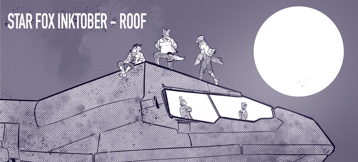 #starfox Inktober - Roof
Y'know, the emergency maintenance hatch to get up there... it's for emergency maintenance only.