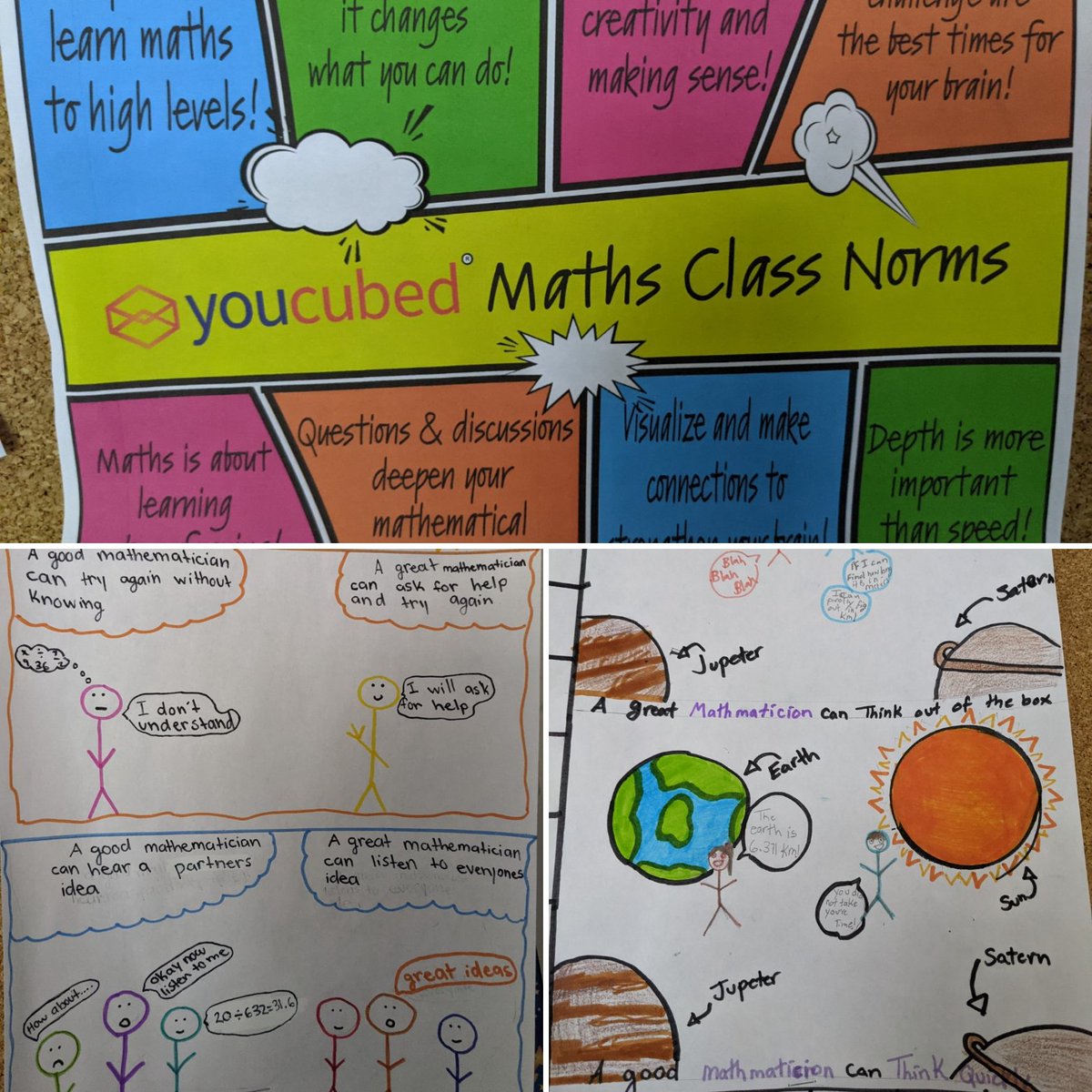 tanya_ottgrl's tweet photo. These #SawmillCreekES gr. 7s concluded #FirstTwentyDaysOfMath last week and we celebrated #SEL with these creative posters Thank you for the inspiration and ideas @youcubed @joboaler @OCDSB https://t.co/nAElTQ8iG2