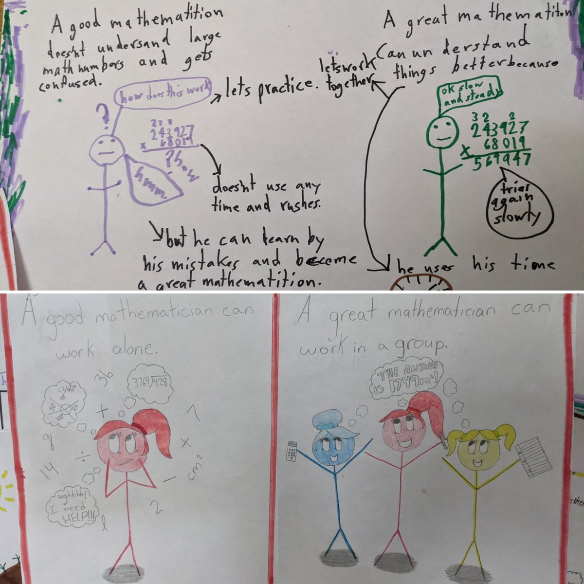 tanya_ottgrl's tweet photo. These #SawmillCreekES gr. 7s concluded #FirstTwentyDaysOfMath last week and we celebrated #SEL with these creative posters Thank you for the inspiration and ideas @youcubed @joboaler @OCDSB https://t.co/nAElTQ8iG2