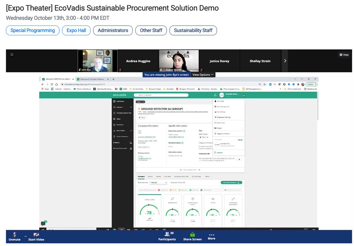 AASHENews's tweet photo. Several great Expo Hall Theater sessions happening at #GCSHE now! Are you tuning in? Sessions by #AASHESTARS, @ecovadis, @InSinkErator and @TheSustainApp. https://t.co/wEWMItvppI