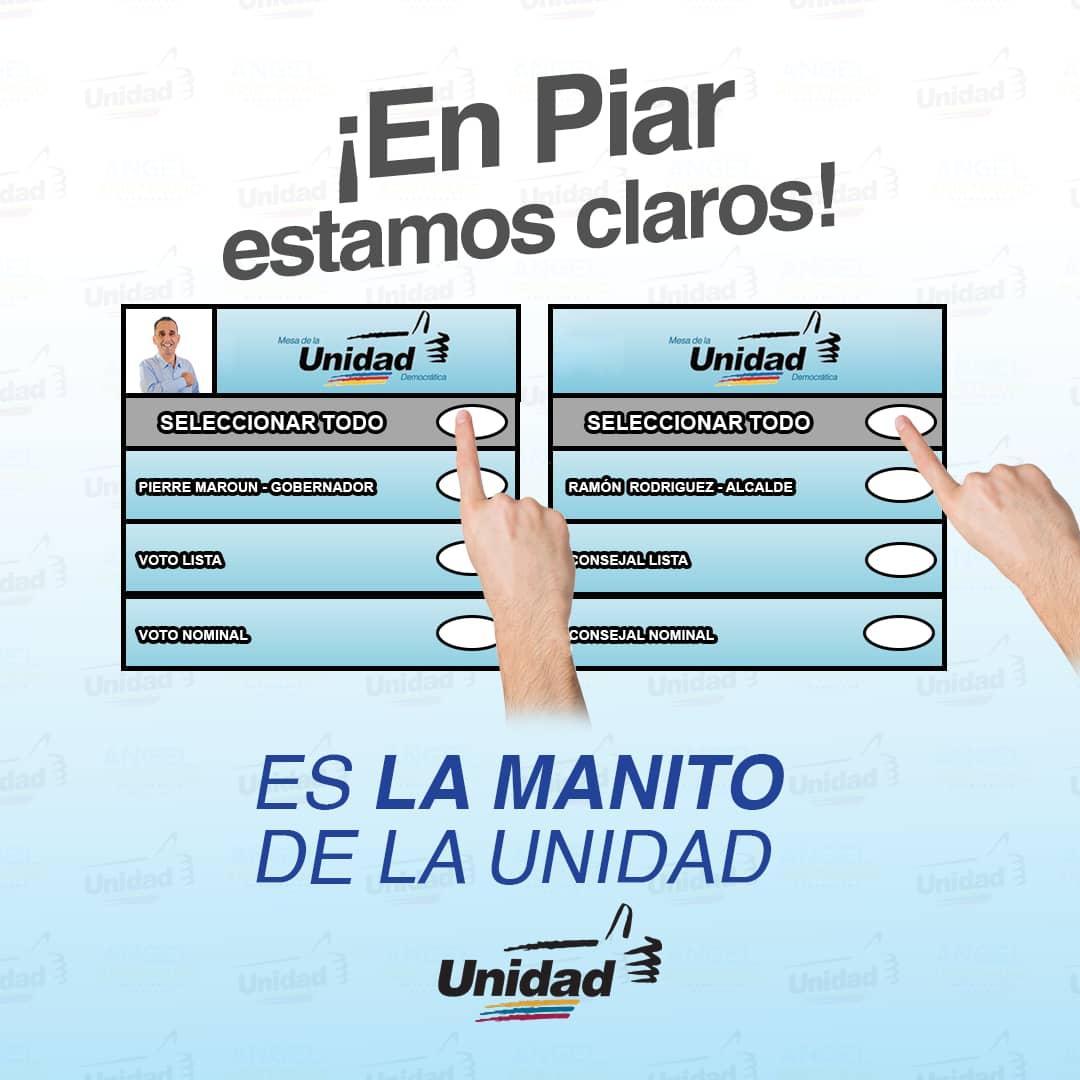 Bleandroj's tweet photo. #PieroMaroum a la Gobernacion de Monagas y #RamonMonchoRodriguez a la Alcaldia Del Municipio Piar https://t.co/uzWtZCRdsn