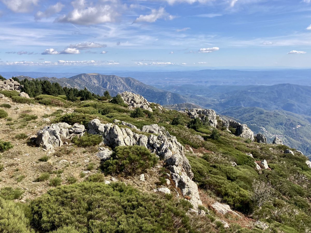 FDuffaud's tweet photo. Le #Tanargue, estive majestueuse dominant la basse #Ardèche et #EspaceNaturelSensible majeur du Dpt @Ardeche_07. Réunion au sommet pour échanger sur les enjeux de protection du milieu, et d’accueil du public &amp; des activités @MatthieuSalel @Emerveilles07 @ArdecheTourisme @PNR_MA https://t.co/U1iX7ASSVW