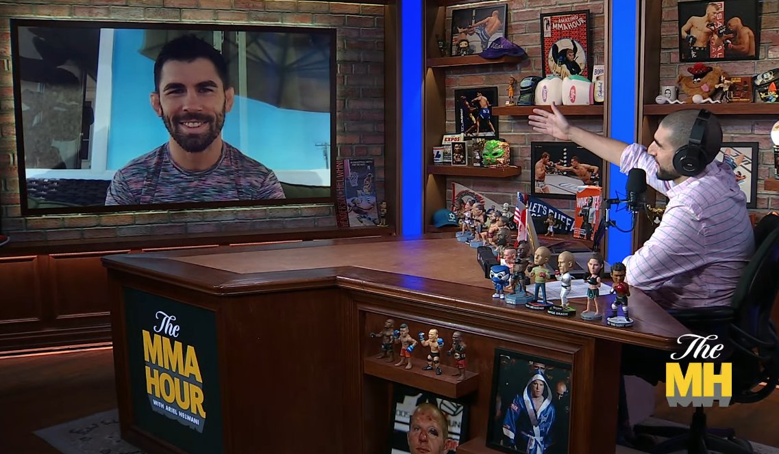 Last guest of the day...Dominick Cruz
#themmahour https://t.co/11OxHPhUww
