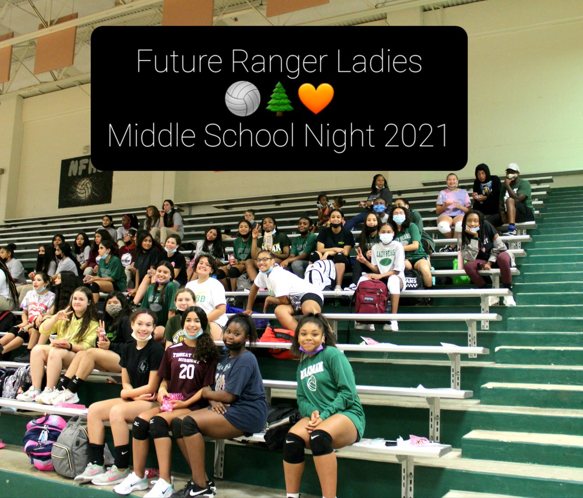 NFHSVBALL's tweet image. Thank you to our future NFHS Ranger Ladies for coming out to the 🌲 and supporting!!!