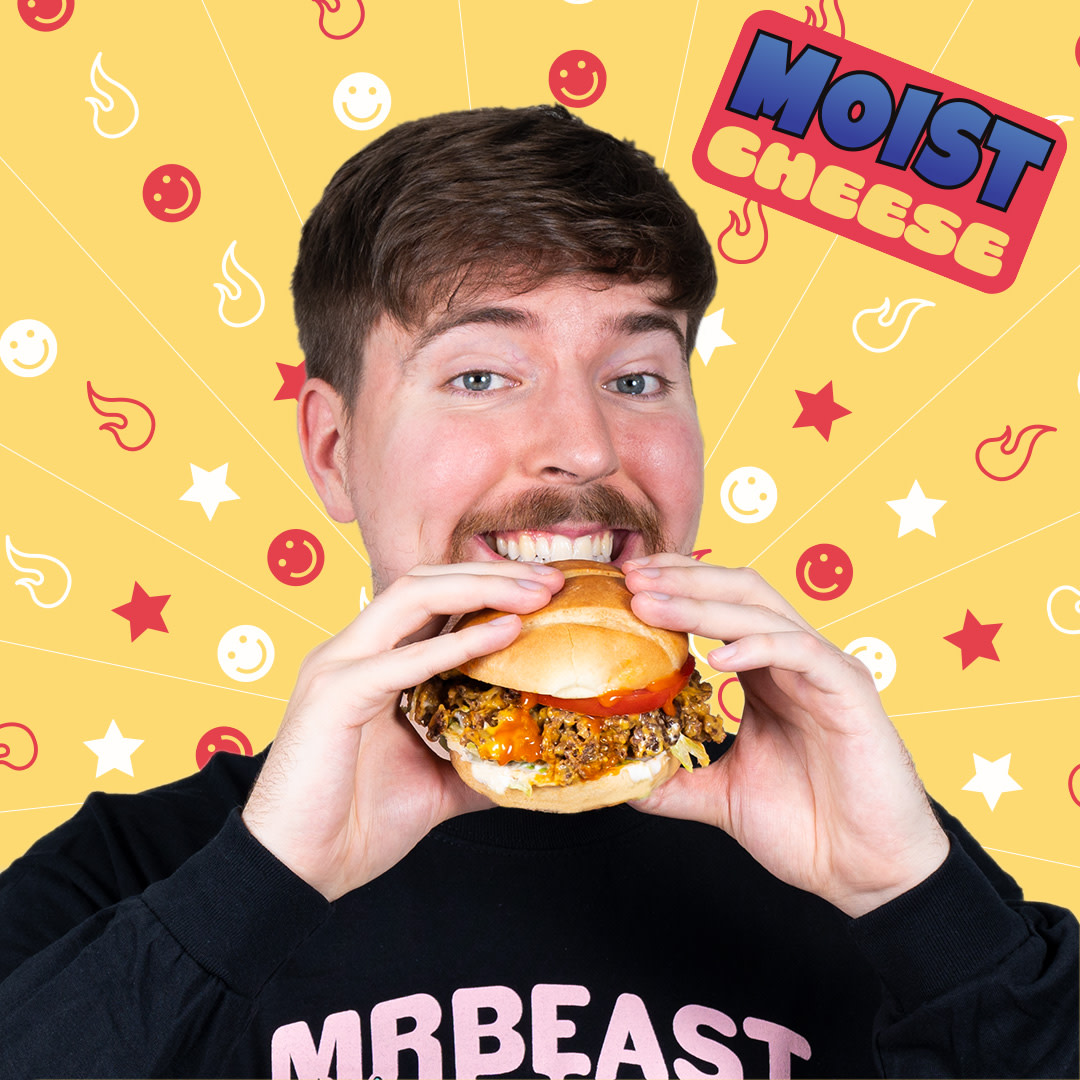 ASMR Eating the New Moist Cheese MrBeast Burger sort of 