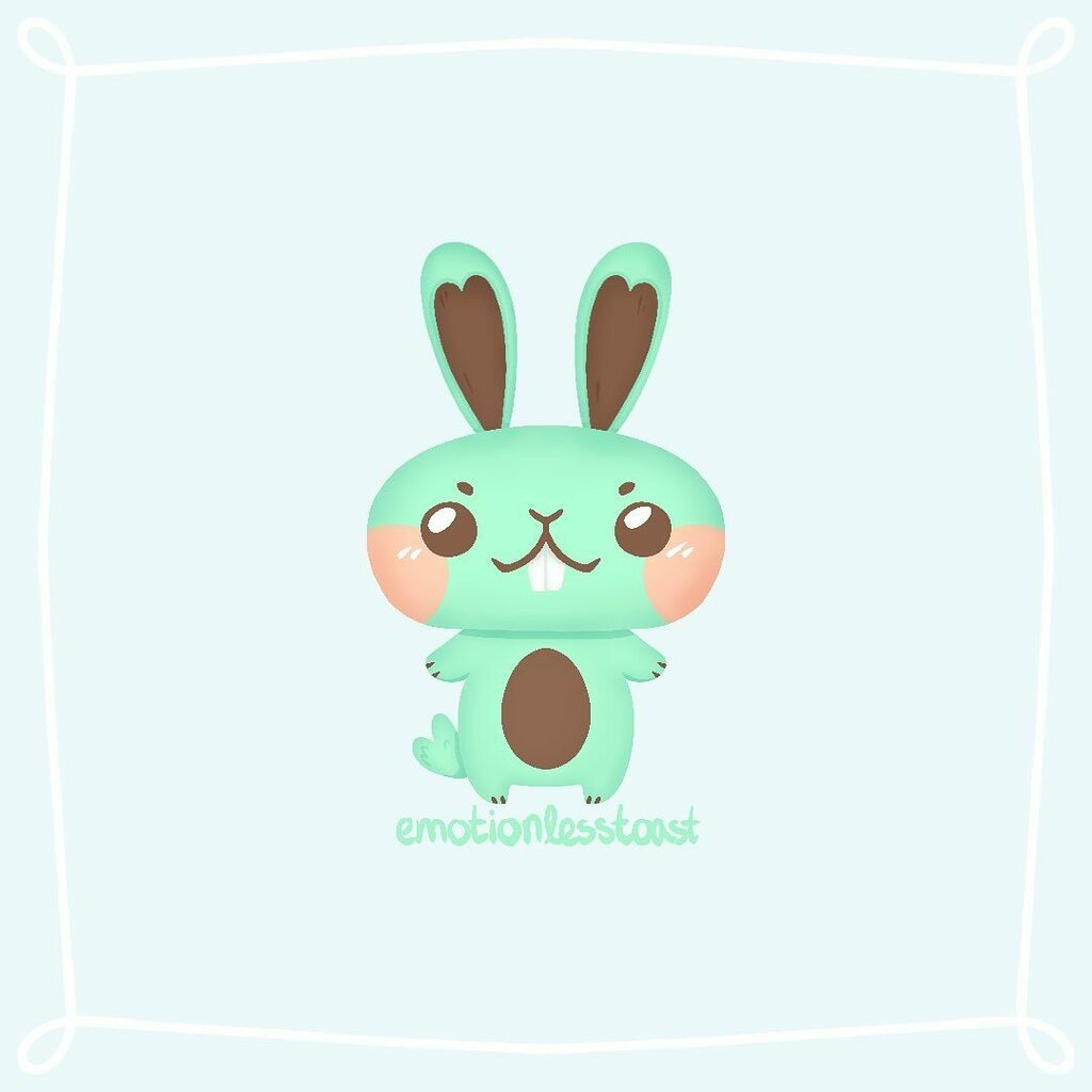toastsan_'s tweet photo. Mint chocolate chip bunny! 🐰 https://t.co/QnfX2iCj3m